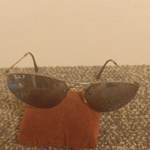Ray-Ban Silver Titanium  Women's Polarized Sunglass Frames
